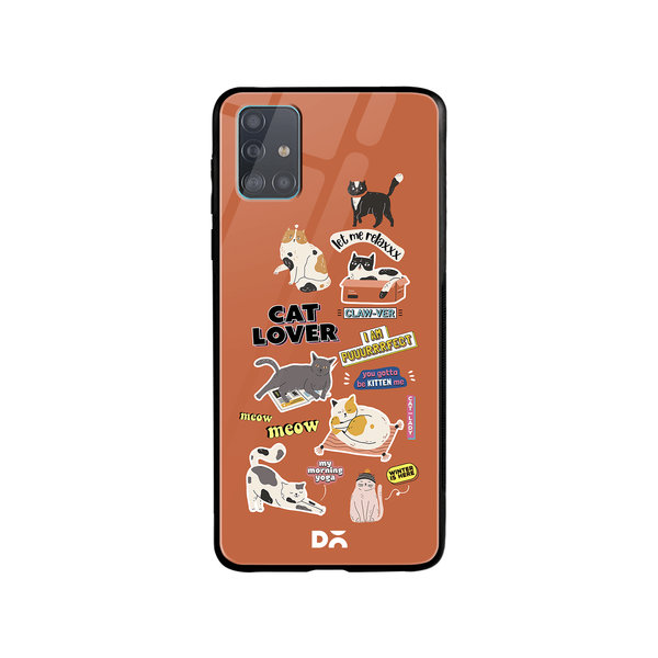 

DailyObjects Cat Mom Glass Case Cover For Samsung Galaxy A71