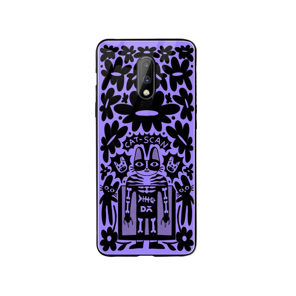 

DailyObjects Cat Scan Glass Case Cover For OnePlus 7