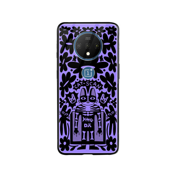 

DailyObjects Cat Scan Glass Case Cover For OnePlus 7T