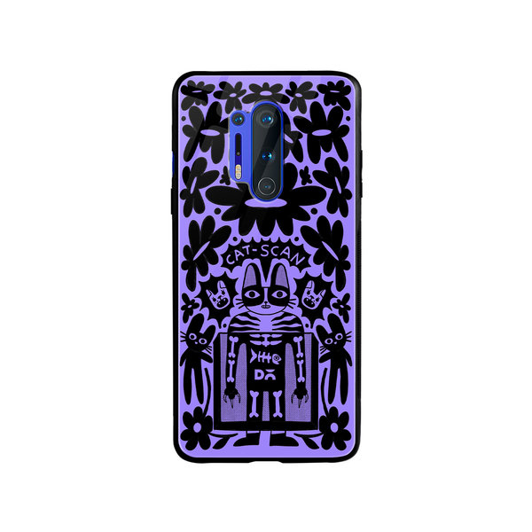 

DailyObjects Cat Scan Glass Case Cover For OnePlus 8 Pro
