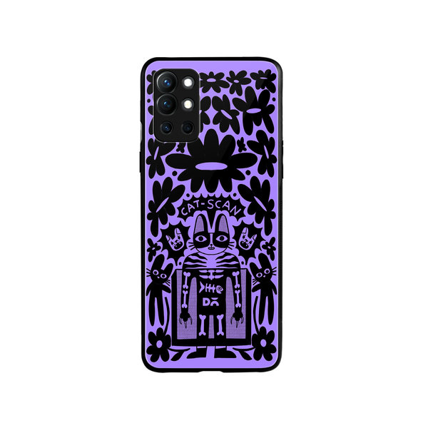 

DailyObjects Cat Scan Glass Case Cover For OnePlus 9R