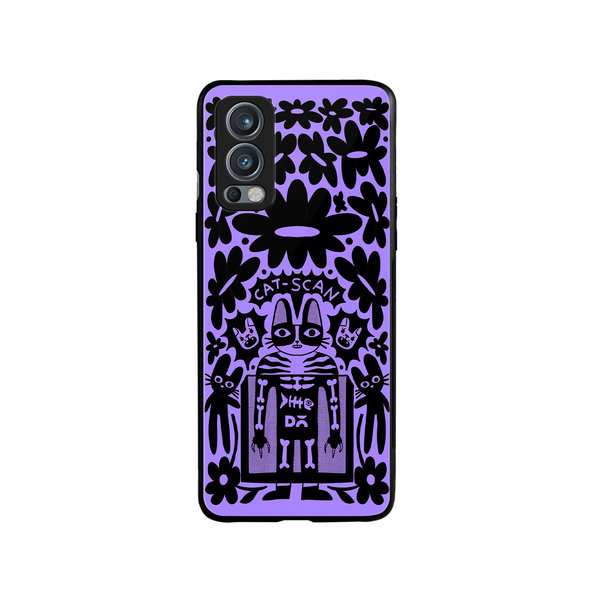 

DailyObjects Cat Scan Glass Case Cover For OnePlus Nord 2