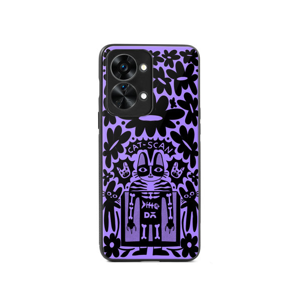 

DailyObjects Cat Scan Glass Case Cover For OnePlus Nord 2T