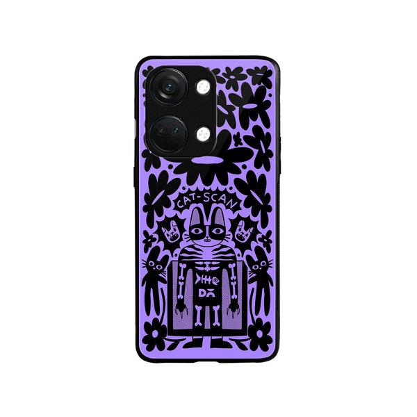 

DailyObjects Cat Scan Glass Case Cover For OnePlus Nord 3