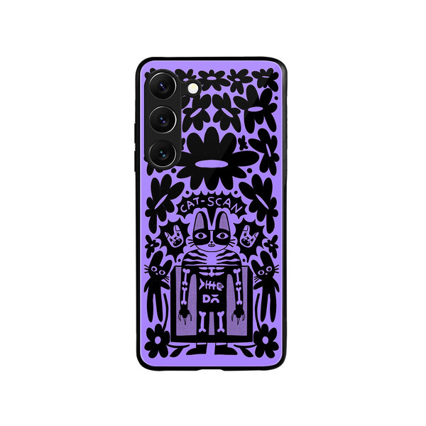 

DailyObjects Cat Scan Glass Case Cover For Samsung Galaxy S23
