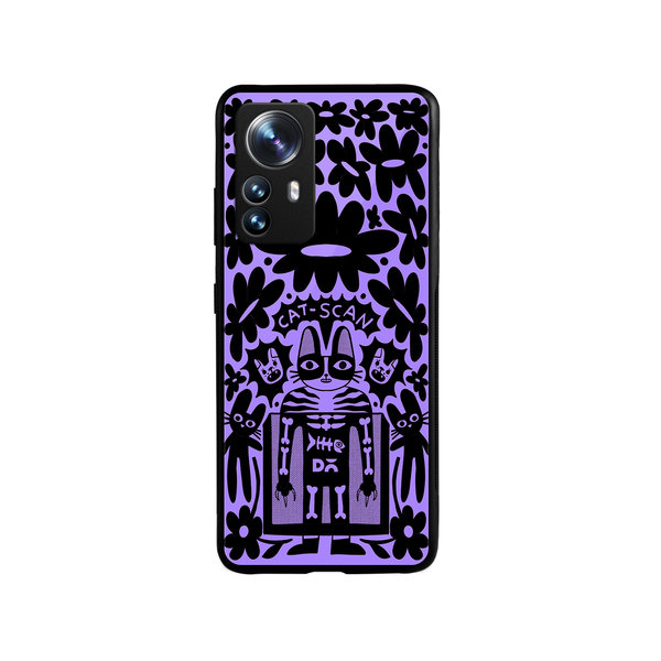 

DailyObjects Cat Scan Glass Case Cover For Xiaomi 12 Pro