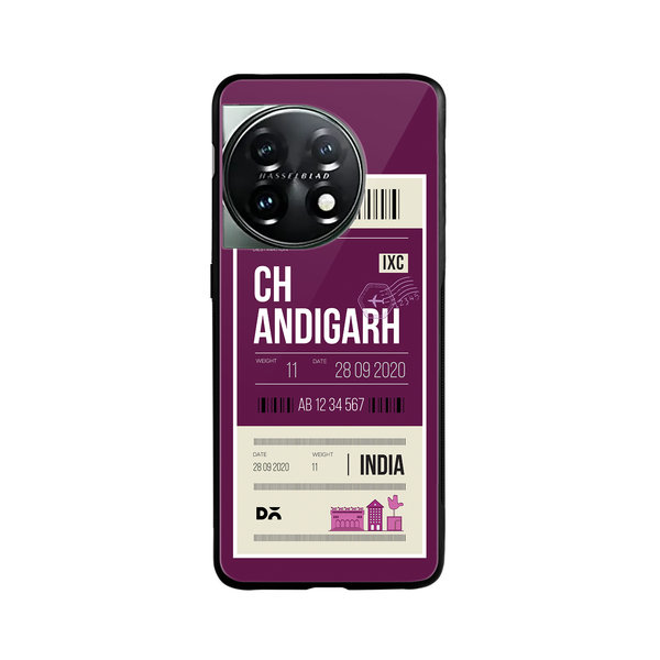 

DailyObjects Chandigarh City Tag Glass Case Cover For OnePlus 11 5G