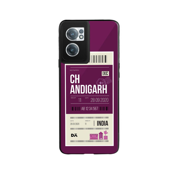 

DailyObjects Chandigarh City Tag Glass Case Cover For OnePlus Nord CE 2