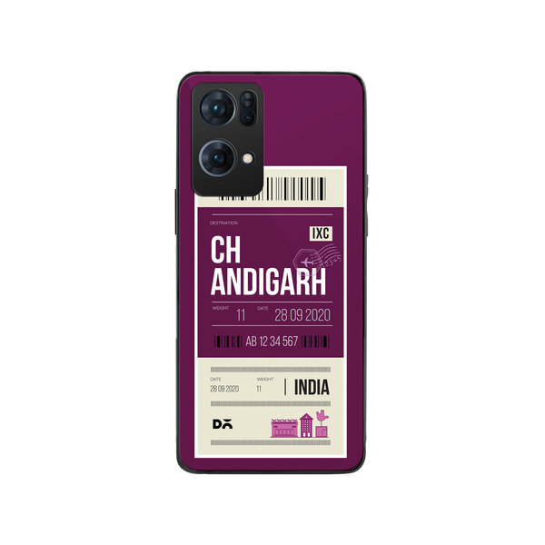 

DailyObjects Chandigarh City Tag Glass Case Cover For Oppo Reno 7 Pro