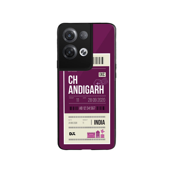 

DailyObjects Chandigarh City Tag Glass Case Cover For Oppo Reno 8