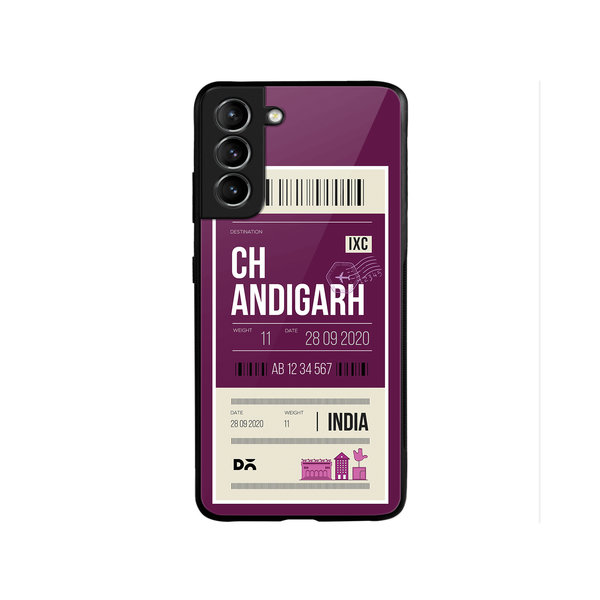 

DailyObjects Chandigarh City Tag Glass Case Cover For Samsung Galaxy S22 Plus