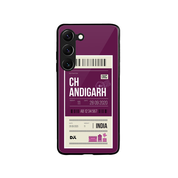 

DailyObjects Chandigarh City Tag Glass Case Cover For Samsung Galaxy S23 Plus