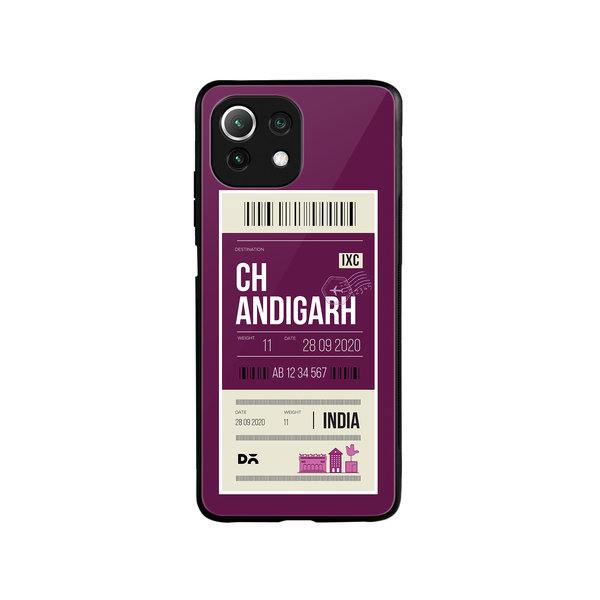 

DailyObjects Chandigarh City Tag Glass Case Cover For Xiaomi Mi 11 Lite