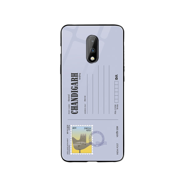 

DailyObjects Chandigarh Open hand Postcard Glass Case Cover For OnePlus 7