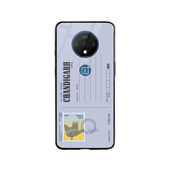 

DailyObjects Chandigarh Open hand Postcard Glass Case Cover For OnePlus 7T