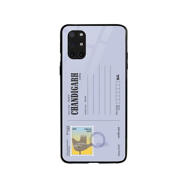 

DailyObjects Chandigarh Open hand Postcard Glass Case Cover For OnePlus 8T