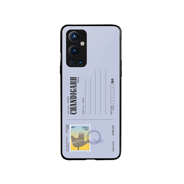 

DailyObjects Chandigarh Open hand Postcard Glass Case Cover For OnePlus 9 Pro