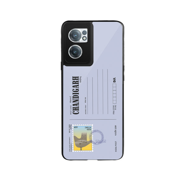 

DailyObjects Chandigarh Open hand Postcard Glass Case Cover For OnePlus Nord CE 2