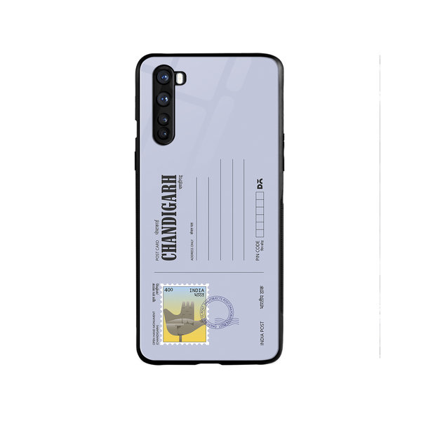 

DailyObjects Chandigarh Open hand Postcard Glass Case Cover For OnePlus Nord