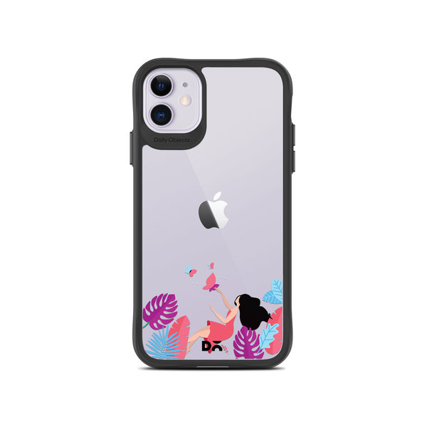 

DailyObjects Chasing Dreams Black Hybrid Clear Case Cover For iPhone 11