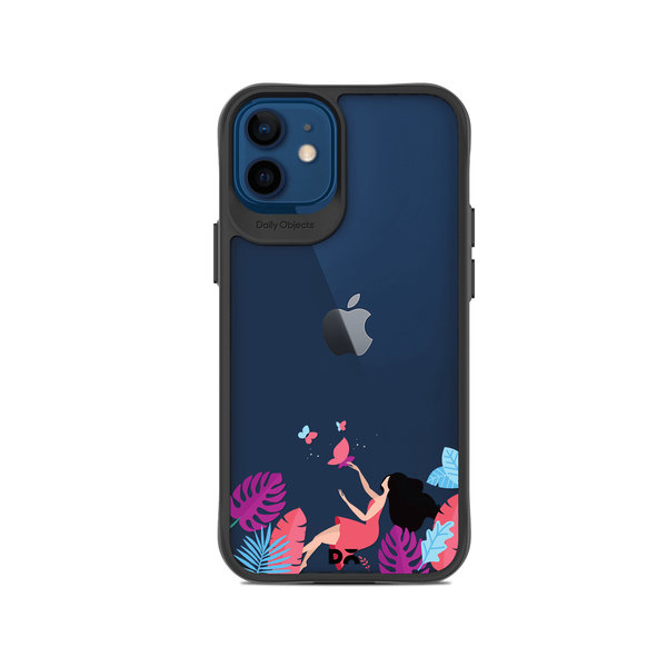 

DailyObjects Chasing Dreams Black Hybrid Clear Case Cover For iPhone 12