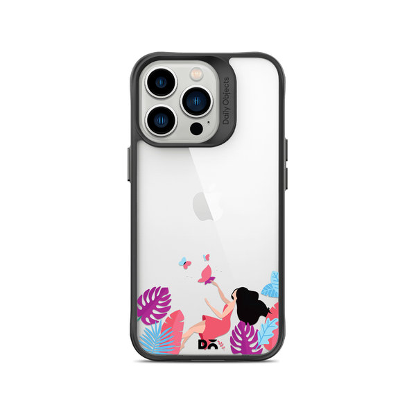 

DailyObjects Chasing Dreams Black Hybrid Clear Case Cover For iPhone 13 Pro