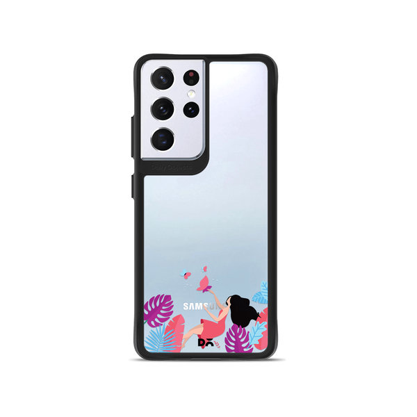 

DailyObjects Chasing Dreams Black Hybrid Clear Case Cover For Samsung Galaxy S21 Ultra