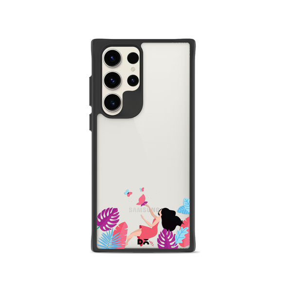 

DailyObjects Chasing Dreams Black Hybrid Clear Case Cover For Samsung Galaxy S23 Ultra