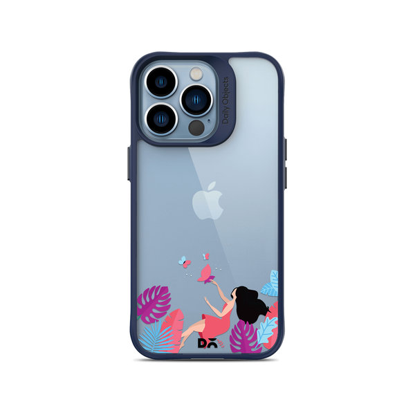 

DailyObjects Chasing Dreams Blue Hybrid Clear Case Cover For iPhone 13 Pro Max