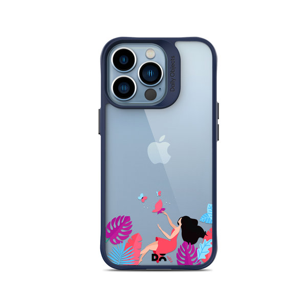 

DailyObjects Chasing Dreams Blue Hybrid Clear Case Cover For iPhone 14 Pro