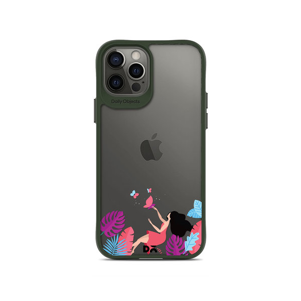 

DailyObjects Chasing Dreams Green Hybrid Clear Case Cover For iPhone 12 Pro Max