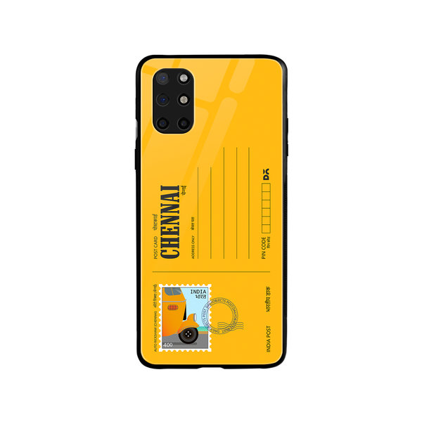 

DailyObjects Chennai Auto Rickshaw Postcard Glass Case Cover For OnePlus 8T