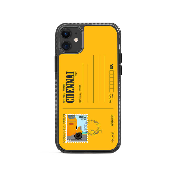 

DailyObjects Chennai Auto Rickshaw Postcard Stride 2.0 Case Cover For iPhone 11