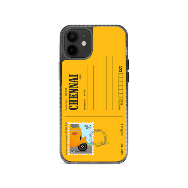 

DailyObjects Chennai Auto Rickshaw Postcard Stride 2.0 Case Cover For iPhone 12