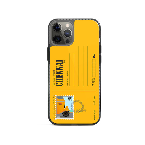 

DailyObjects Chennai Auto Rickshaw Postcard Stride 2.0 Case Cover For iPhone 12 Pro