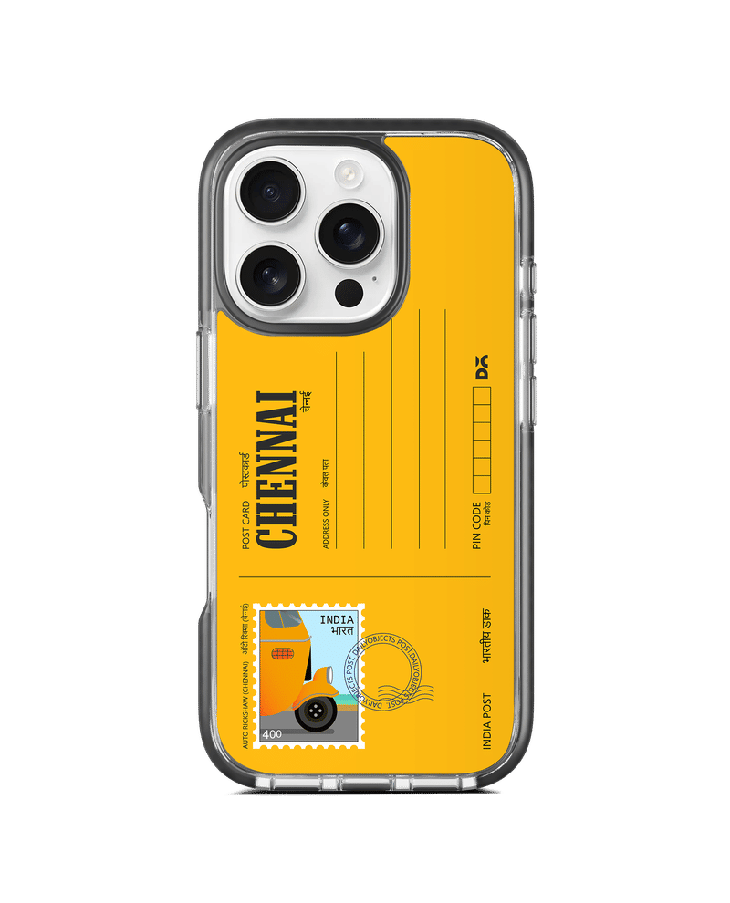 Chennai Auto Rickshaw Postcard Stride 3.0 MagSafe Case Cover For iPhone 16 Pro