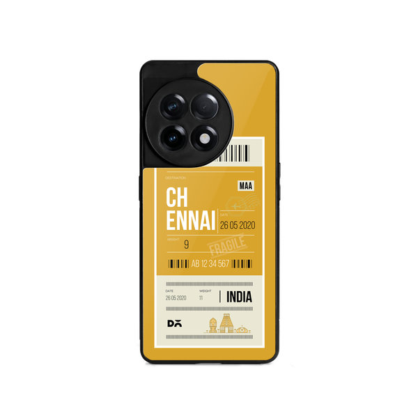 

DailyObjects Chennai City Tag Glass Case Cover For OnePlus 11R