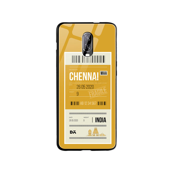 

DailyObjects Chennai City Tag Glass Case Cover For OnePlus 7