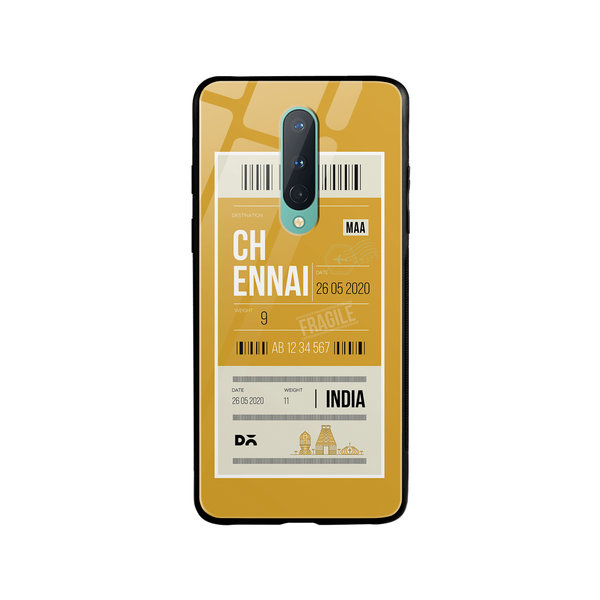 

DailyObjects Chennai City Tag Glass Case Cover For OnePlus 8