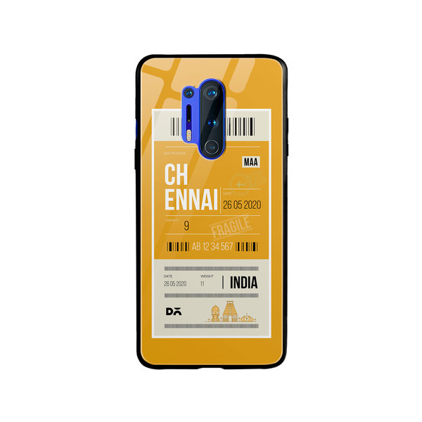 

DailyObjects Chennai City Tag Glass Case Cover For OnePlus 8 Pro