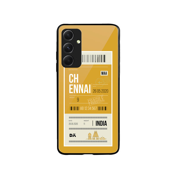 

DailyObjects Chennai City Tag Glass Case Cover For Samsung Galaxy A54 5G