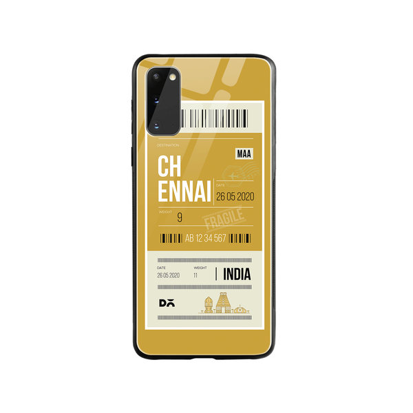 

DailyObjects Chennai City Tag Glass Case Cover For Samsung Galaxy S20