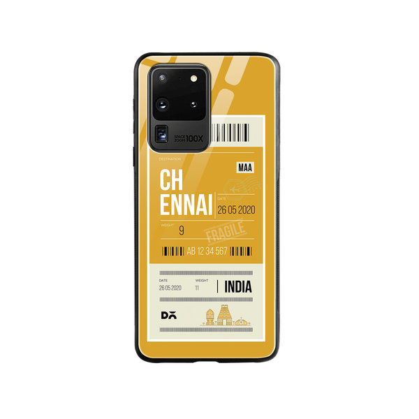 

DailyObjects Chennai City Tag Glass Case Cover For Samsung Galaxy S20 Ultra