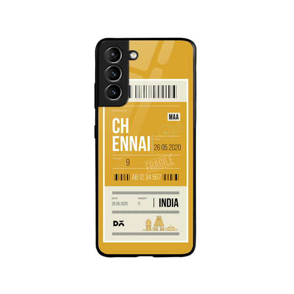 

DailyObjects Chennai City Tag Glass Case Cover For Samsung Galaxy S21 Plus