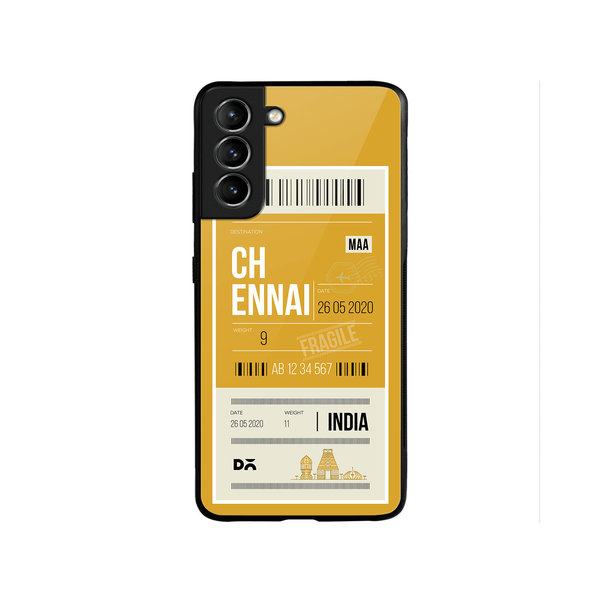

DailyObjects Chennai City Tag Glass Case Cover For Samsung Galaxy S22 Plus