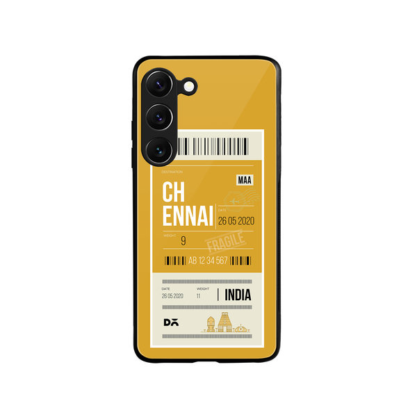 

DailyObjects Chennai City Tag Glass Case Cover For Samsung Galaxy S23