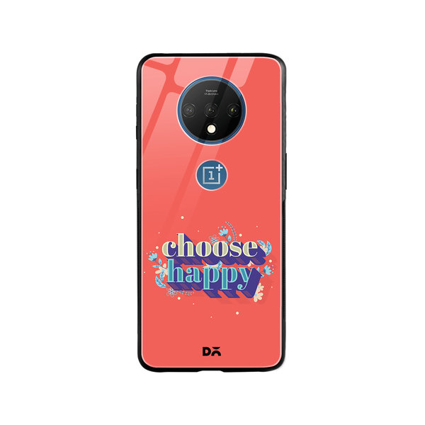 

DailyObjects Choose Happy Glass Case Cover For OnePlus 7T