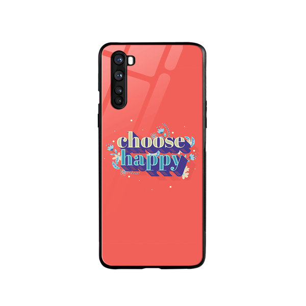 

DailyObjects Choose Happy Glass Case Cover For OnePlus Nord