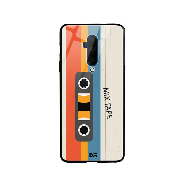 

DailyObjects Chrome Mix Tape Glass Case Cover For OnePlus 7T Pro