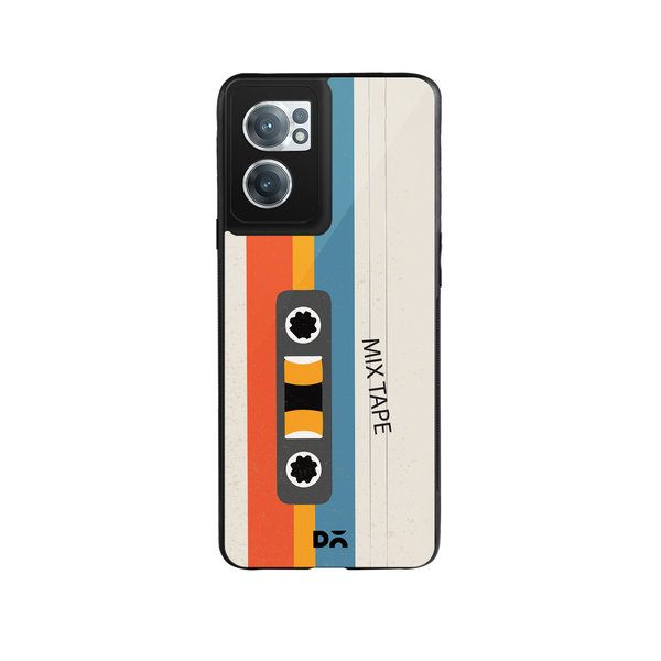 

DailyObjects Chrome Mix Tape Glass Case Cover For OnePlus Nord CE 2